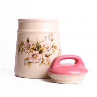 Dóza na potraviny keramická Rose 17,5x12,5 cm