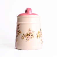 Dóza na potraviny keramická Rose 17,5x12,5 cm