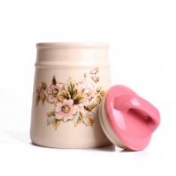 Dóza na potraviny keramická Rose 17,5x12,5 cm