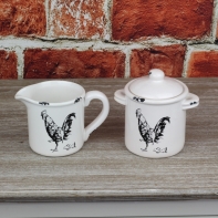 Dóza na potraviny s kohútom 13cm