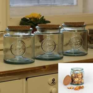 Dóza na potraviny sklenená Authentic 0,8l (sada 3ks)