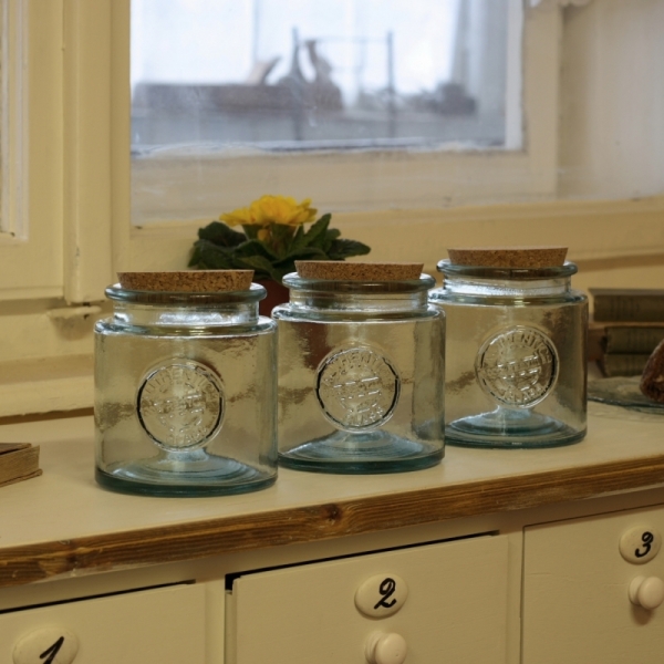 Dóza na potraviny sklenená Authentic 0,8l (sada 3ks)