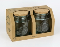 Dóza na potraviny sklenená Authentic 1,5 l (sada 2 ks)