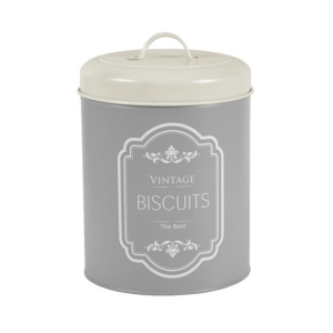 Dóza na sušienky šedá VINTAGE 21cm