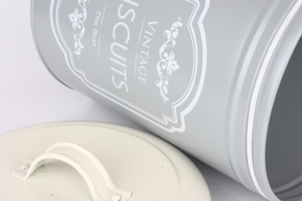 Dóza na sušienky šedá VINTAGE 21cm