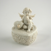 Dóza s anjelikom Premýšľanie 9cm