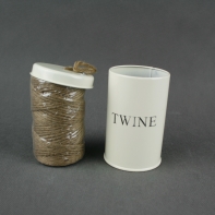 Dóza s jutovým špagátom 12x7cm