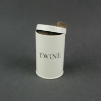 Dóza s jutovým špagátom 12x7cm