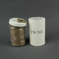 Dóza s jutovým špagátom 12x7cm