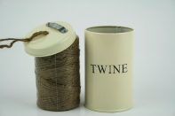 Dóza s jutovým špagátom 12x7cm