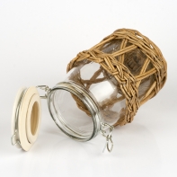 Dóza sklenená RETRO 12,5x19,5 cm