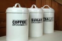 Dóza - zásobník na čaj 11x11x18cm