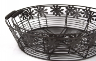 Drôtená misa antik s kytičkou (2ks)