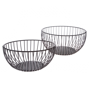 Drôtené košíky sada 2 kusov