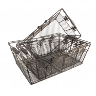 Drôtený kôš s kytičkou set 3ks