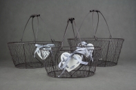 Drôtený košík - sada 3ks 32/29 / 26cm