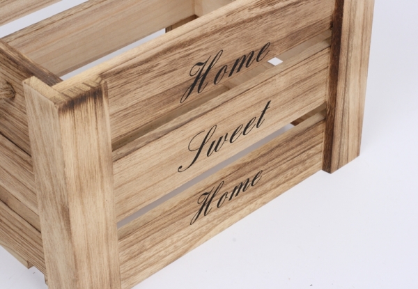 Drevená bednička Home Sweet Home 27x18x8cm