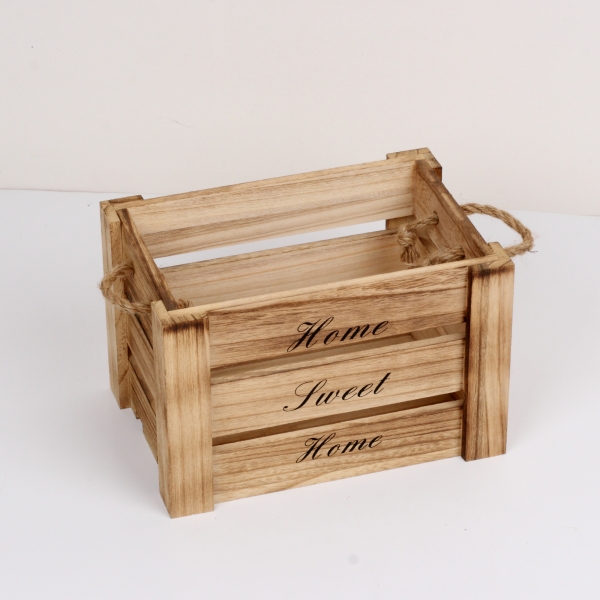 Drevená bednička Home Sweet Home 27x18x8cm