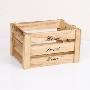 Drevená bednička Home Sweet Home 33x23x20cm