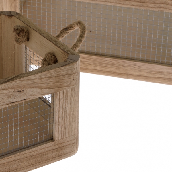 Drevená debnička set 2 kusov