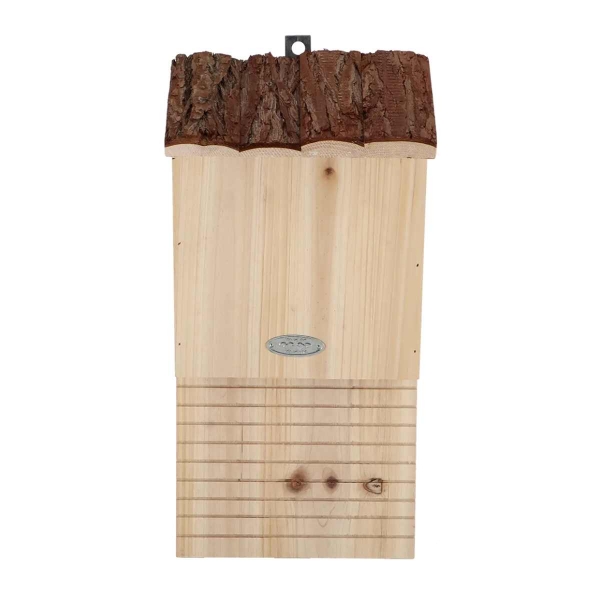 Drevená búdka pre netopiere s kôrovou strechou 39,5 cm