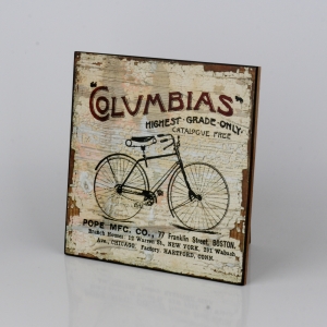 Drevená ceduľa Columbias 25x25cm