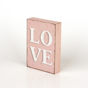 Drevená ceduľa do detskej izby Love 9x13cm