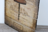 Drevená ceduľa víno 30x30cm