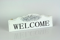 Drevená ceduľa Welcome na zavesenie 35,5cm