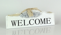 Drevená ceduľa Welcome na zavesenie 35,5cm