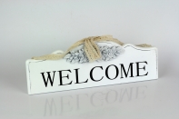 Drevená ceduľa Welcome na zavesenie 35,5cm
