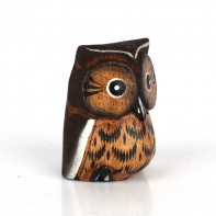 Drevená dekorácia sova múdrosti 6cm