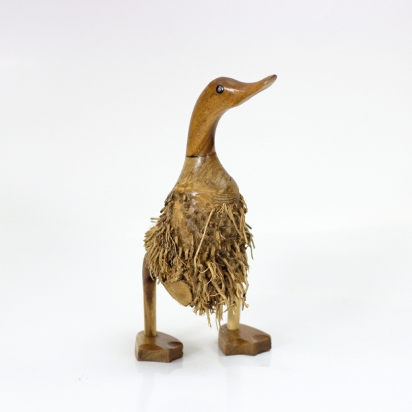 Drevená kačička střapatá 22cm