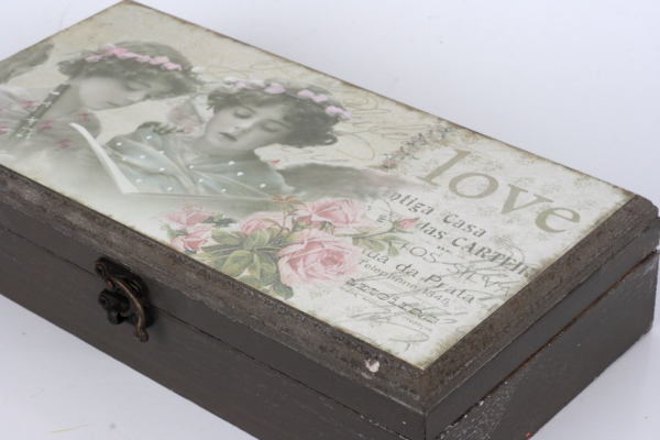 Drevená krabička na šperky 25x13cm