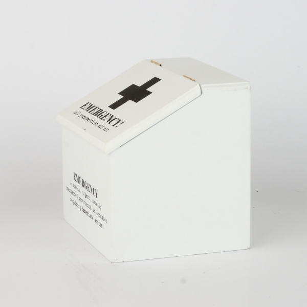 Drevená krabička prvej pomoci Emergency 15x13,6x15cm