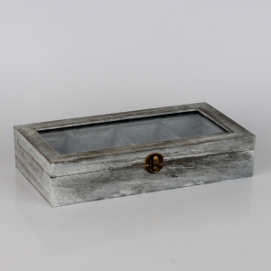 Drevená krabička s patinou 31x15x6cm