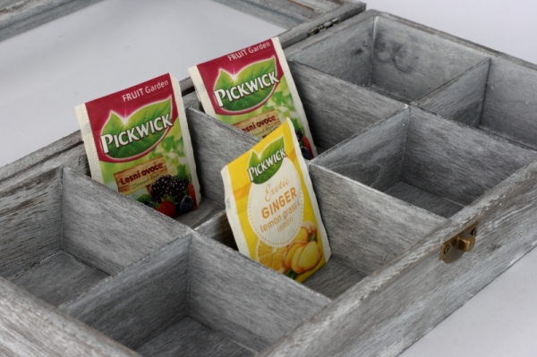 Drevená krabička s patinou 31x15x6cm