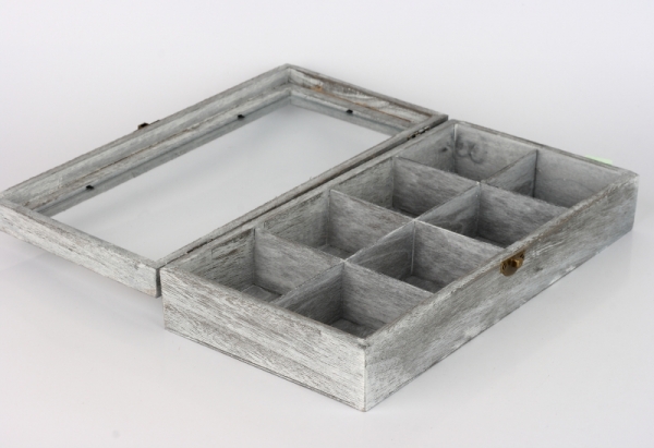 Drevená krabička s patinou 31x15x6cm