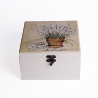 Drevená krabička/šperkovnice Lavender sada 3ks