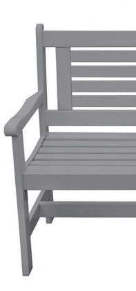 Drevená lavica šedá 129x89x59cm