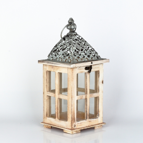 Drevená lucerna 15×33,5×15cm 