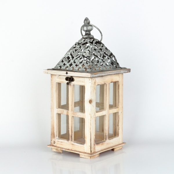 Drevená lucerna 15×33,5×15cm 