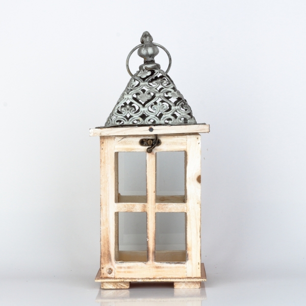 Drevená lucerna 15×33,5×15cm 