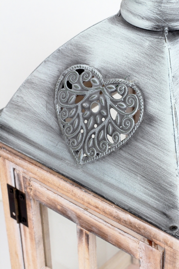 Drevená lucerna 21x43x21cm 