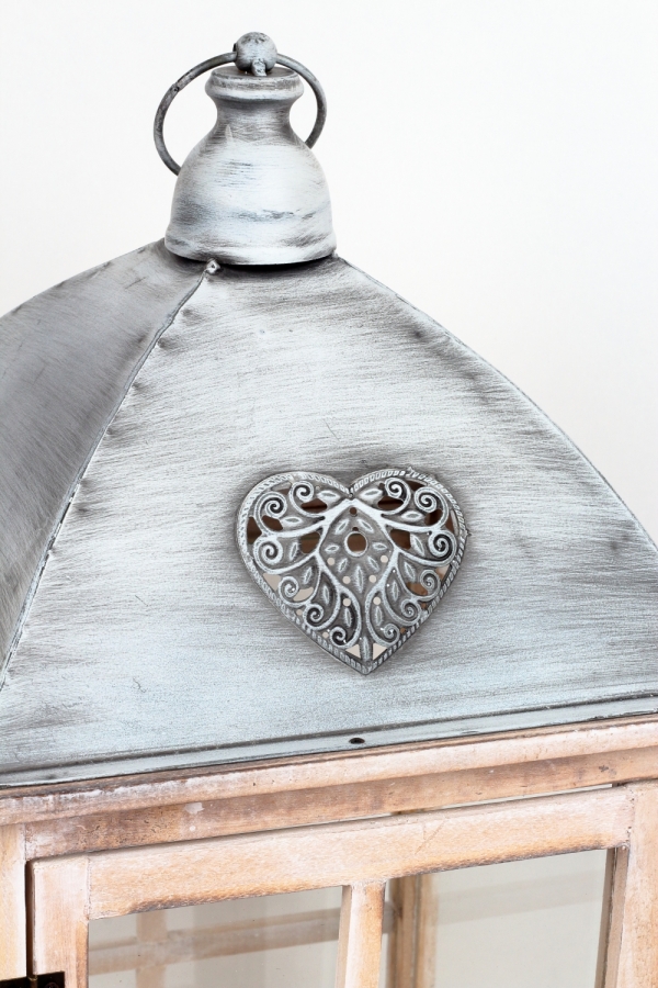 Drevená lucerna 29×63×29cm