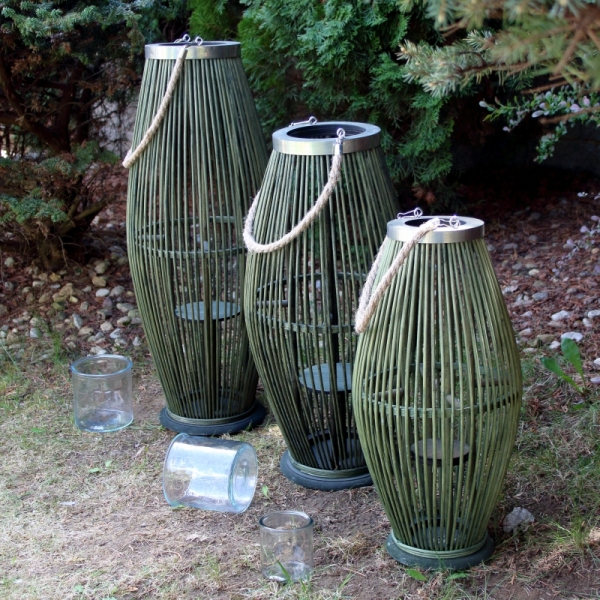 Drevená lucerna do bytu 25×49cm