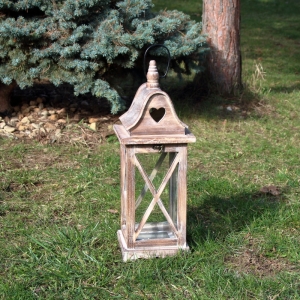 Drevená lucerna malá M 46cm