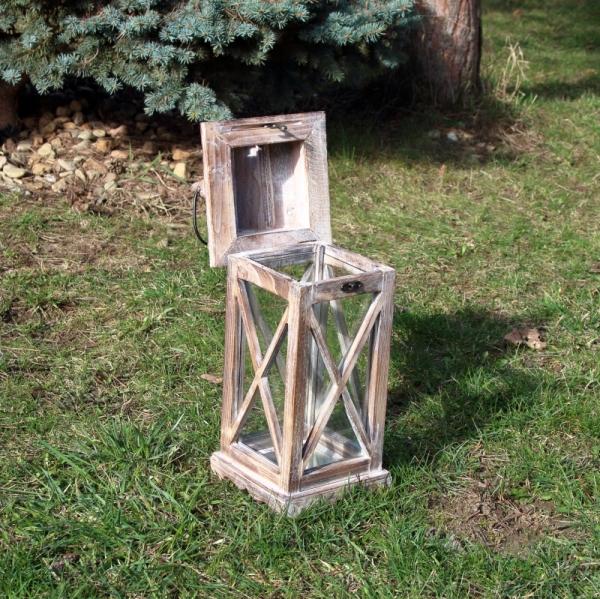 Drevená lucerna malá M 46cm