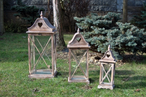 Drevená lucerna malá M 46cm