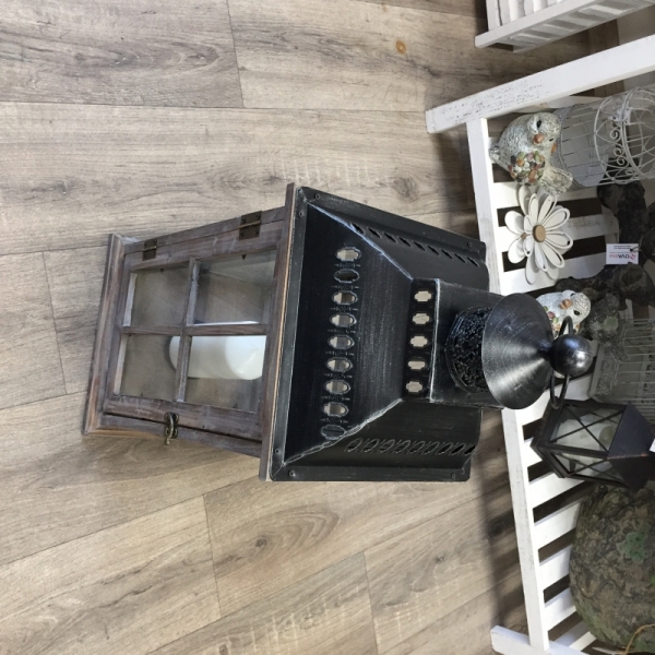 Drevená lucerna stredná 58cm